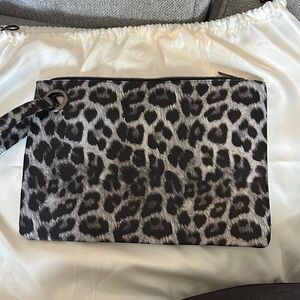 Leopard Print Clutch Bag
